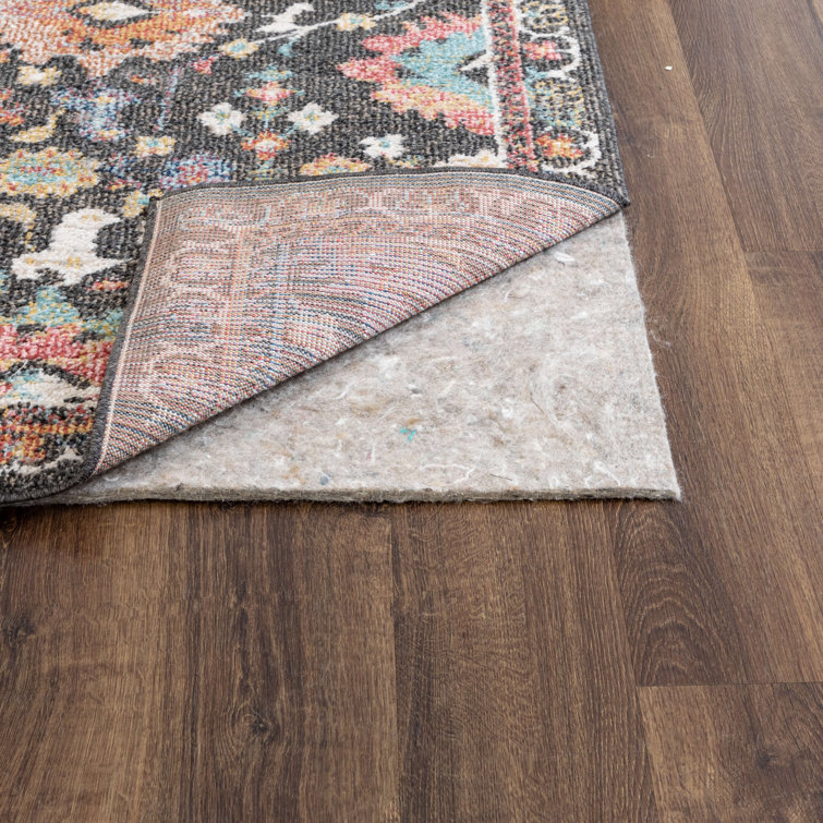Eco-Friendly Gray Pet-Proof Cushioned Rug Pad 4'x6'