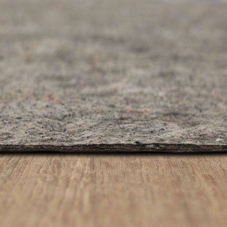 Eco-Friendly Gray Pet-Proof Cushioned Rug Pad 4'x6'