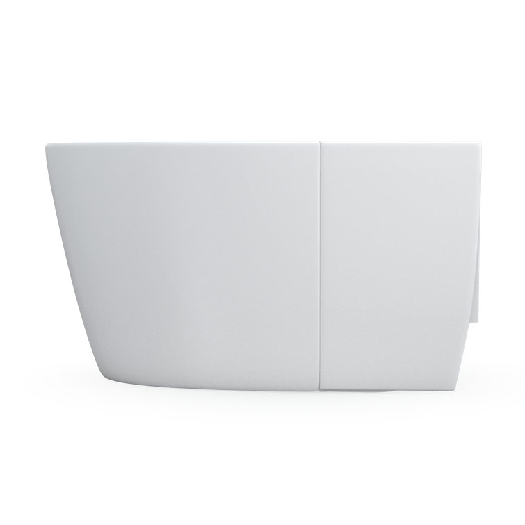 Cotton White Elongated Dual-Flush High Efficiency Toilet