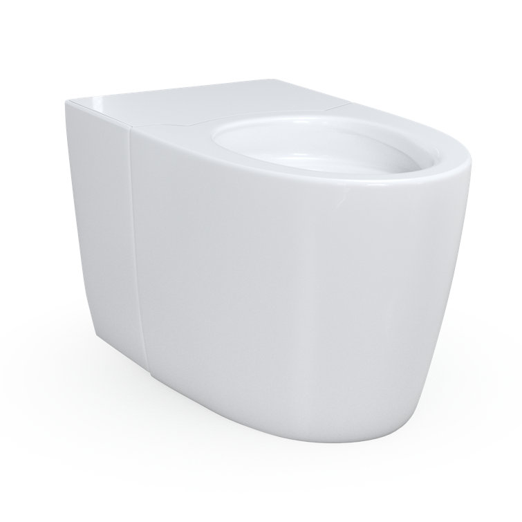 Cotton White Elongated Dual-Flush High Efficiency Toilet