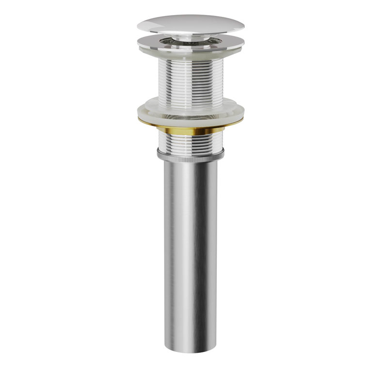 Chrome Brass Pop-Up Bathroom Sink Drain Assembly
