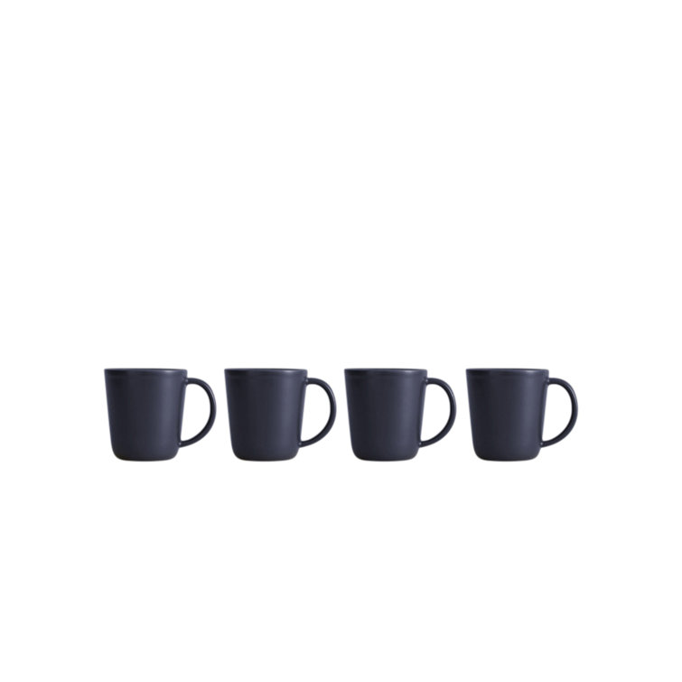 Midnight Blue Ceramic Mug Set of 4