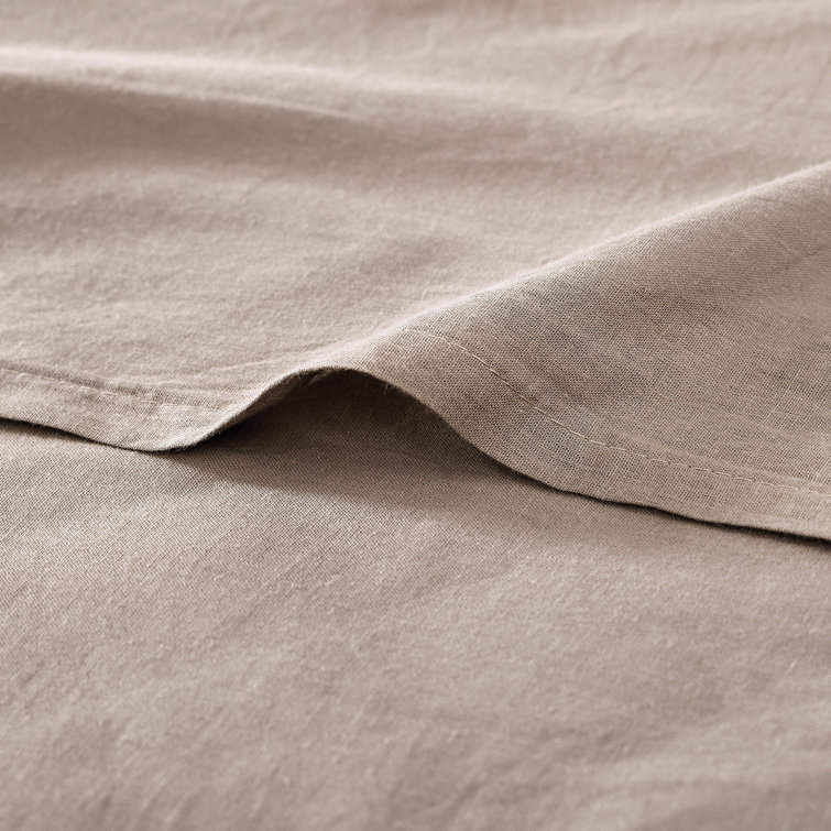 Mocha Twin Cotton Quilt Set with Standard Sham