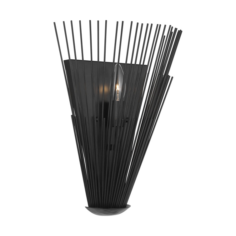 Aged Iron 3-Light Dimmable Sconce with Torpedo Bulbs