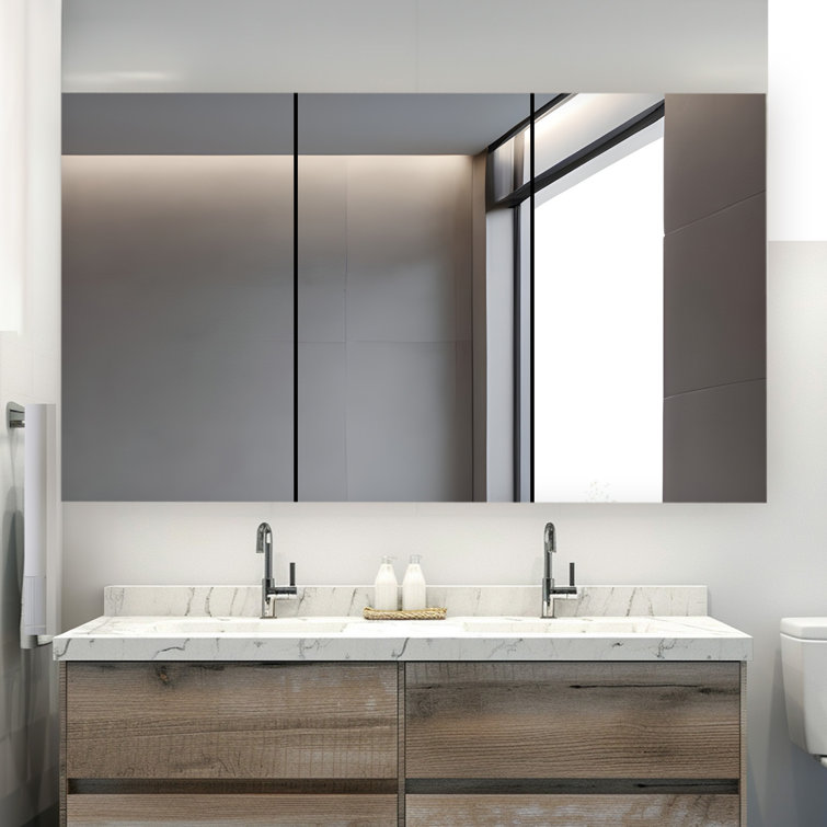 Royale 60" Triple Door Medicine Cabinet with LED Mirror