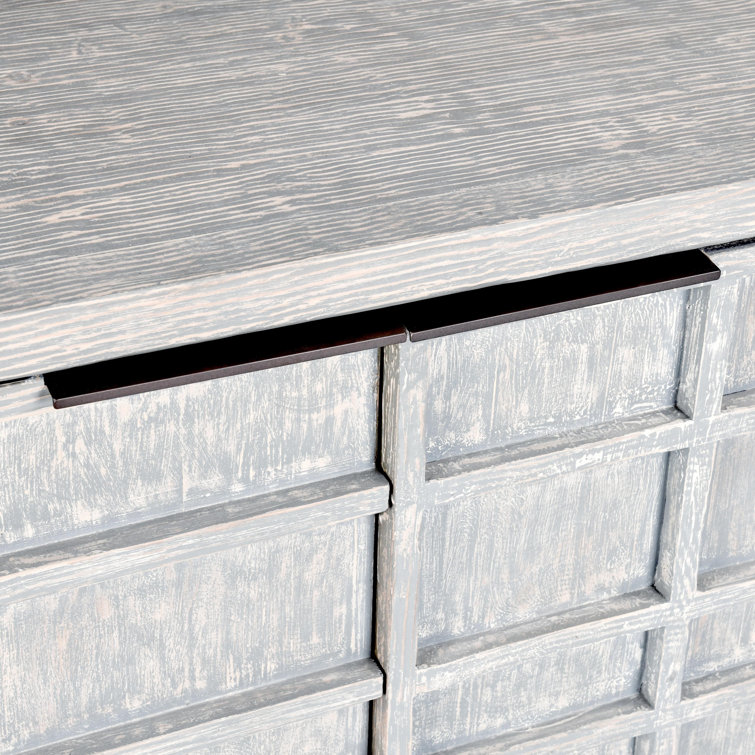 Chandler 86" Reclaimed Pine Wood Antique Blue Sideboard