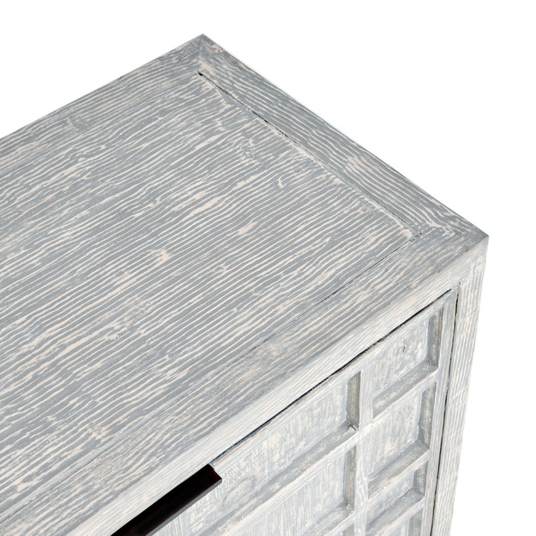 Chandler 86" Reclaimed Pine Wood Antique Blue Sideboard