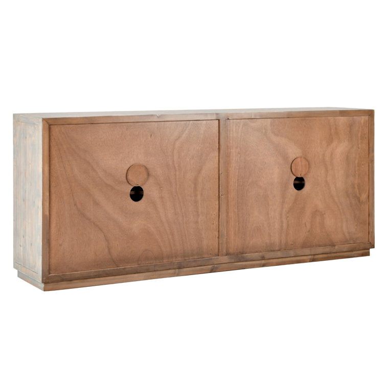 Chandler 86" Reclaimed Pine Wood Antique Blue Sideboard
