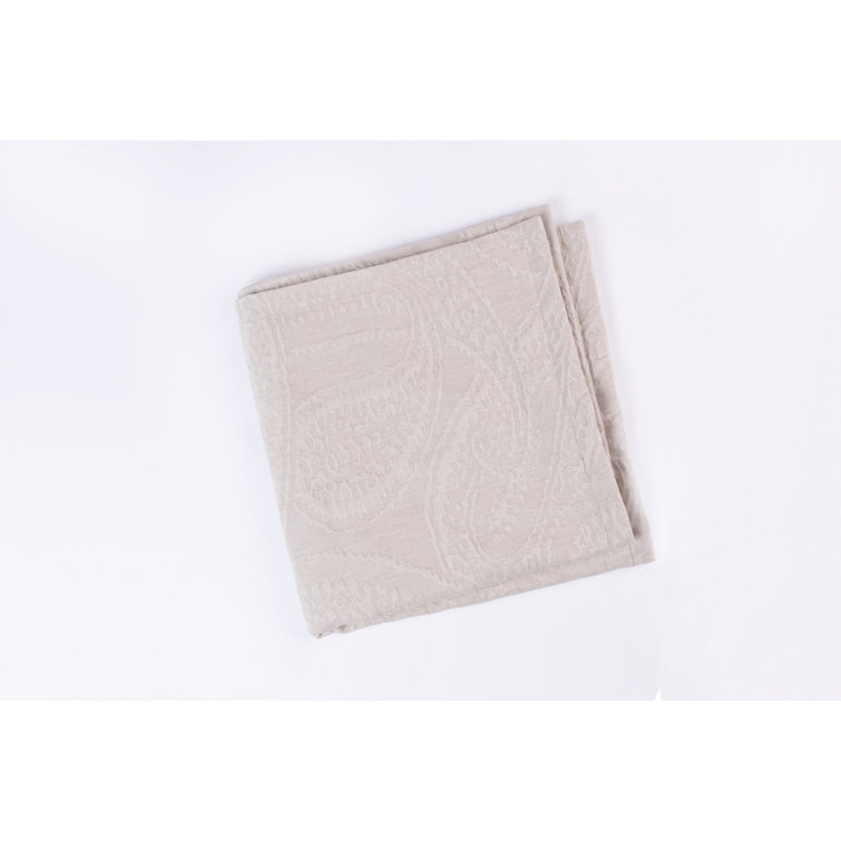 Natural Cotton Jacquard Queen Duvet Cover