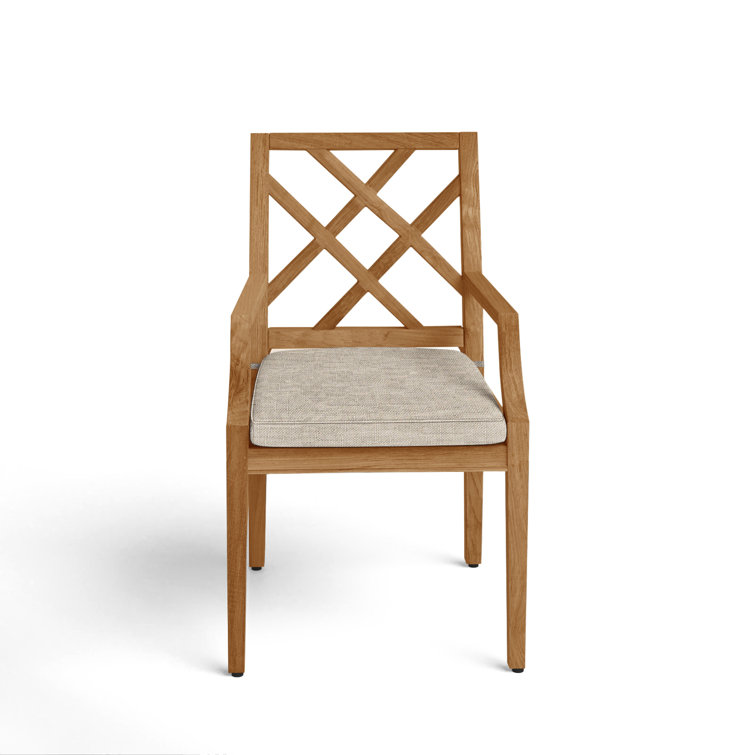 Haley Patio Dining Armchair with Cushions