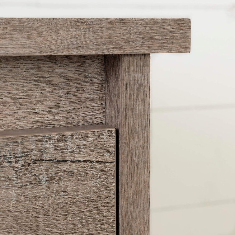 Weathered Oak Country Cottage 1-Drawer Nightstand