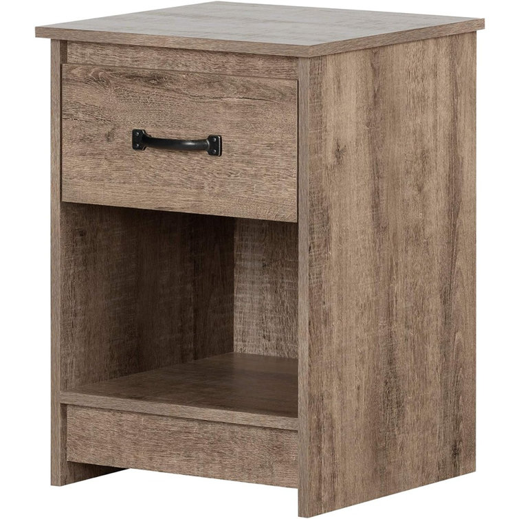 Weathered Oak Country Cottage 1-Drawer Nightstand