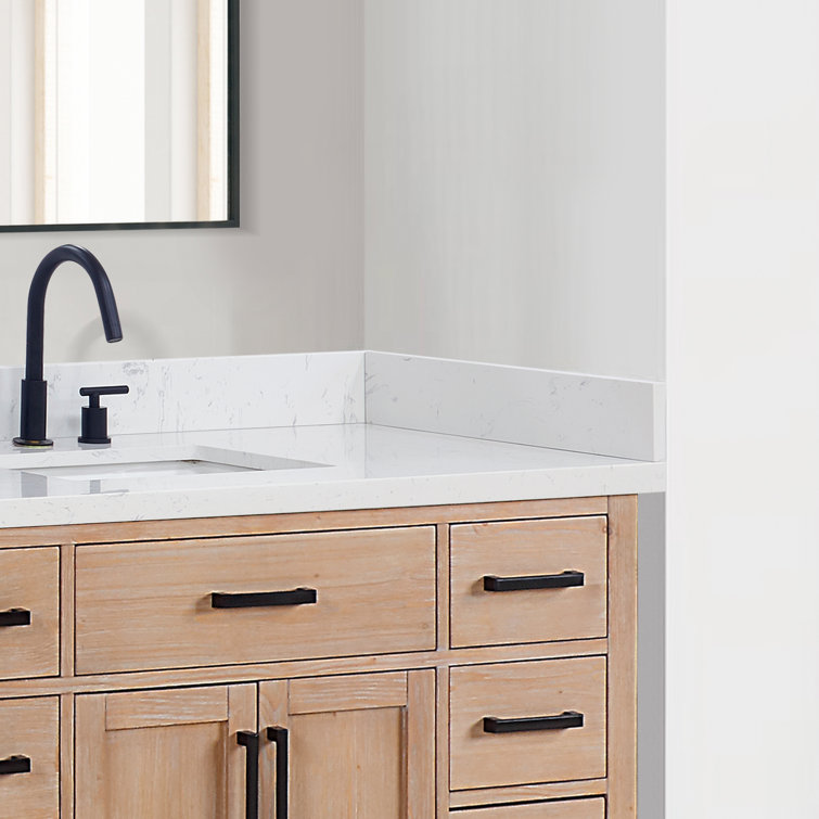 Altair 21 in. White Engineered Stone Vanity Sidesplash