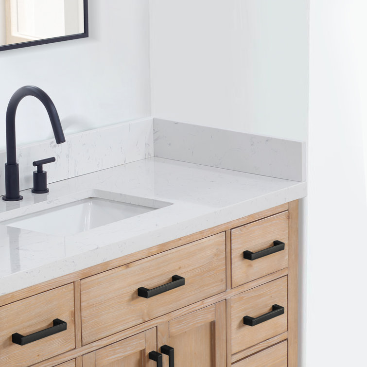 Altair 21 in. White Engineered Stone Vanity Sidesplash