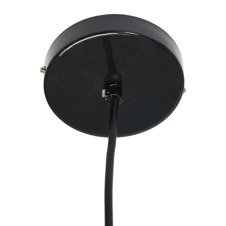 Philippine Artisan Black Capiz Honeycomb Globe LED Pendant Light