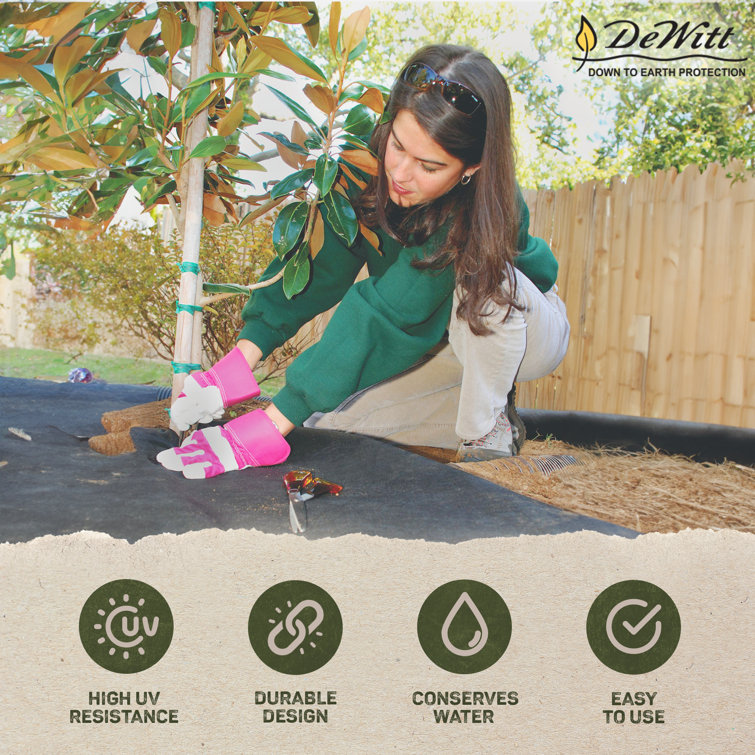 Pro 3-Oz Black Polypropylene 48.2'' Weed Barrier Landscape Fabric