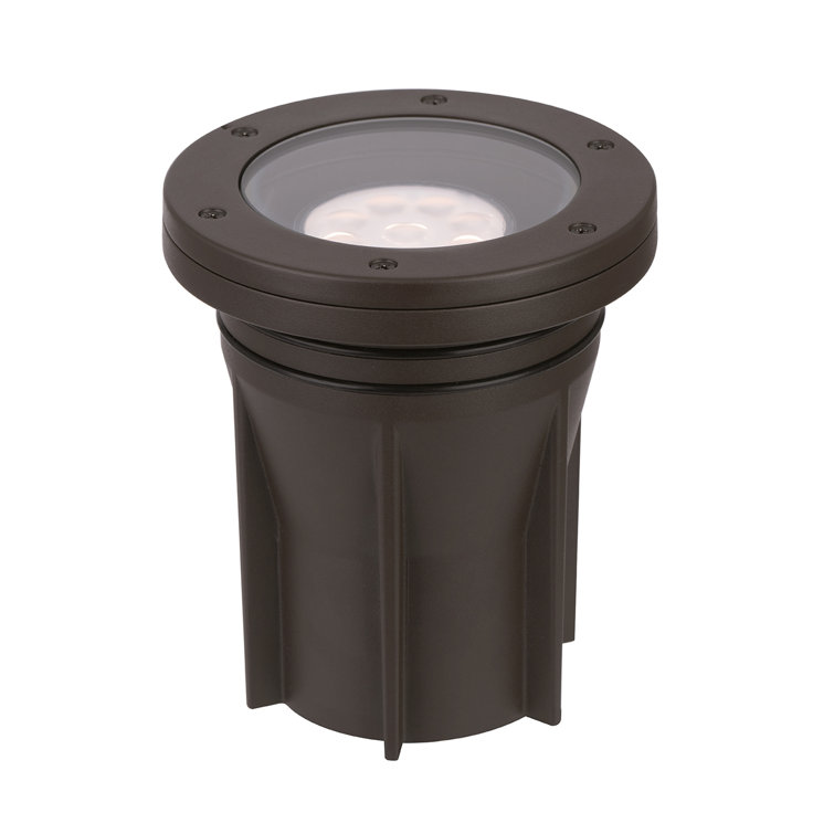 Bronze LED In-Ground Well Light with Color-Changing Feature