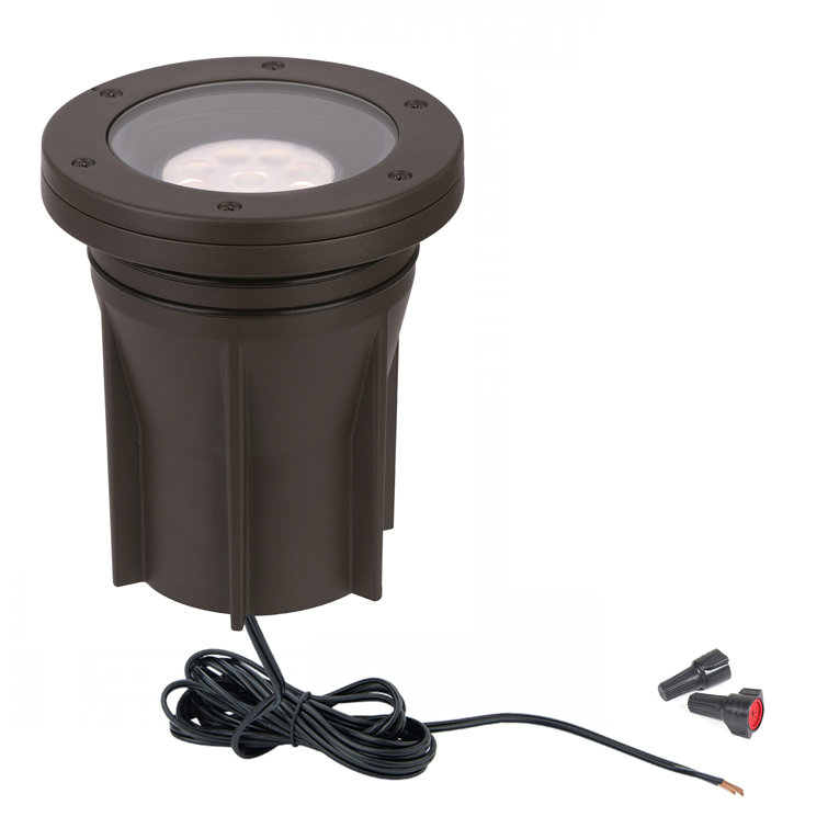Bronze LED In-Ground Well Light with Color-Changing Feature