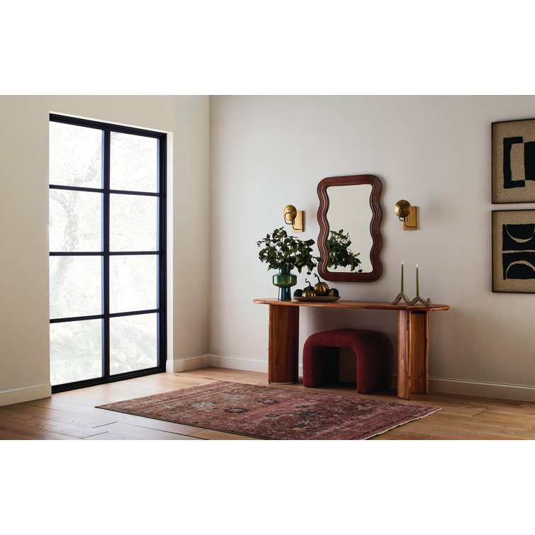 Ellen DeGeneres Coastal Brass Dimmable Wall Sconce, 6.25in