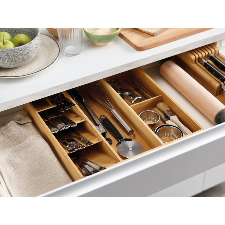 Joseph Joseph DrawerStore Bamboo Cutlery, Utensil & Gadget Organizer
