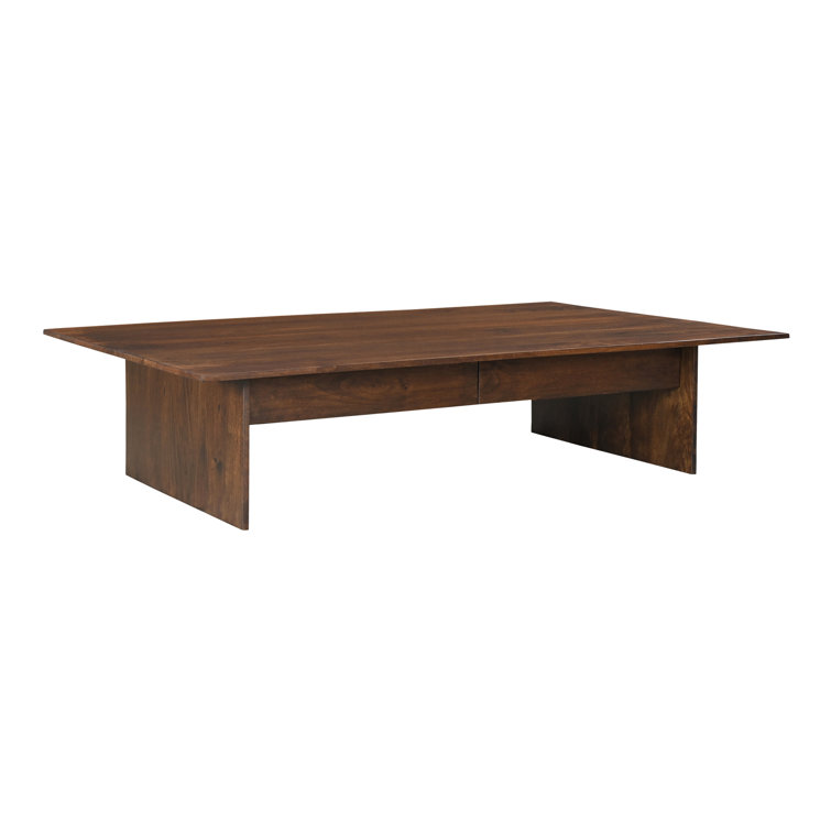 Everett Solid Mango Wood Coffee Table with Storage