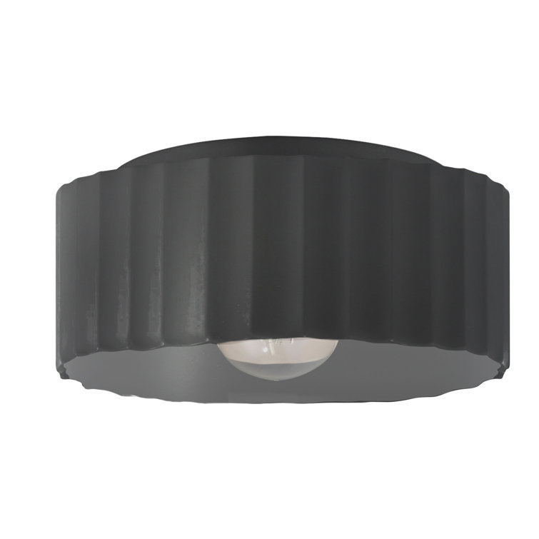 Radiance Carbon Matte Black 5" Indoor/Outdoor LED Flush Mount