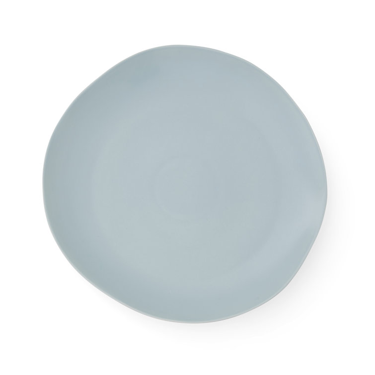 Robin's Egg Blue Ceramic Round Platter Dish, 13-Inch