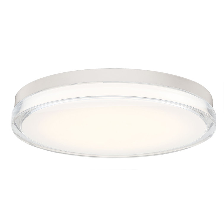 Pi Sleek Black Aluminum 15" LED Outdoor Flush Mount