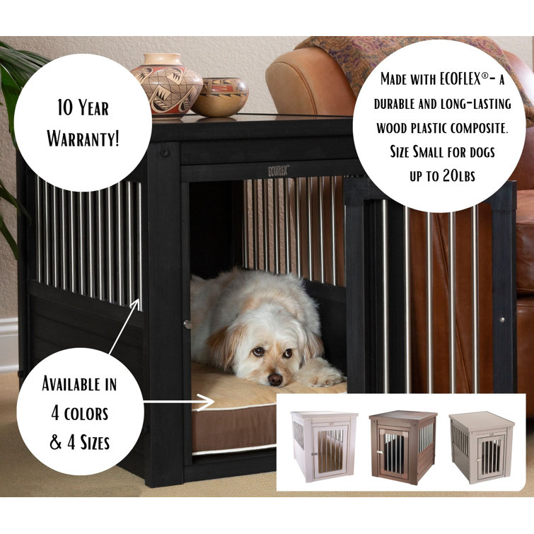 Extra Large Gray Eco-Friendly Dog Crate End Table