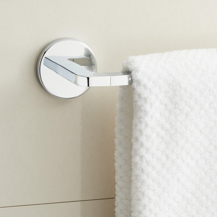 Drea 26-Inch Chrome Wall Mounted Single Towel Bar