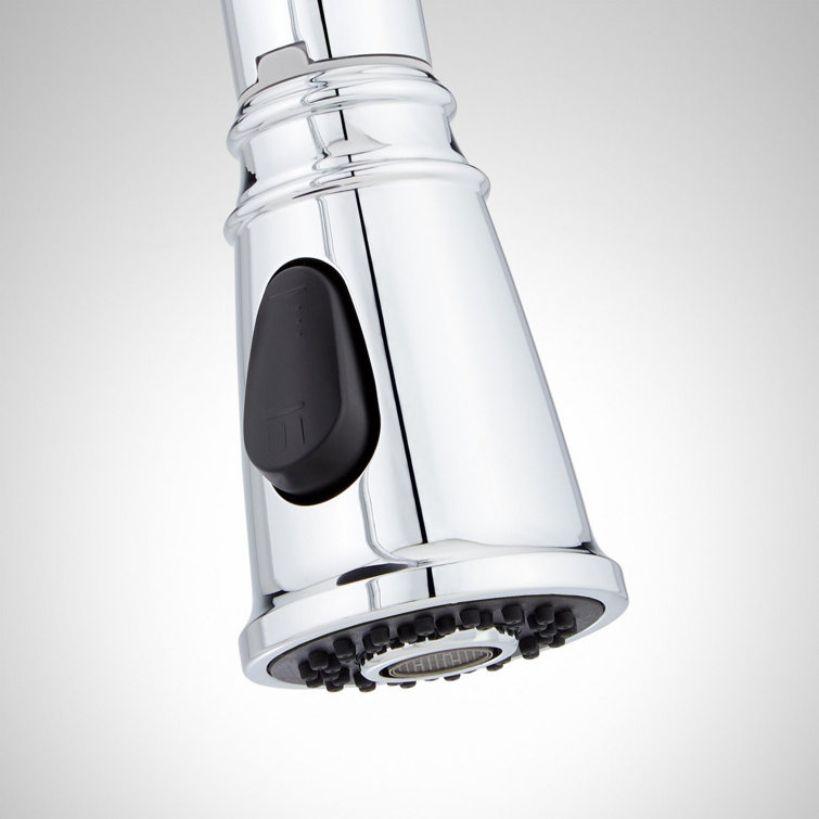 Chrome High-Arch Pull-Down Kitchen Faucet with Spray