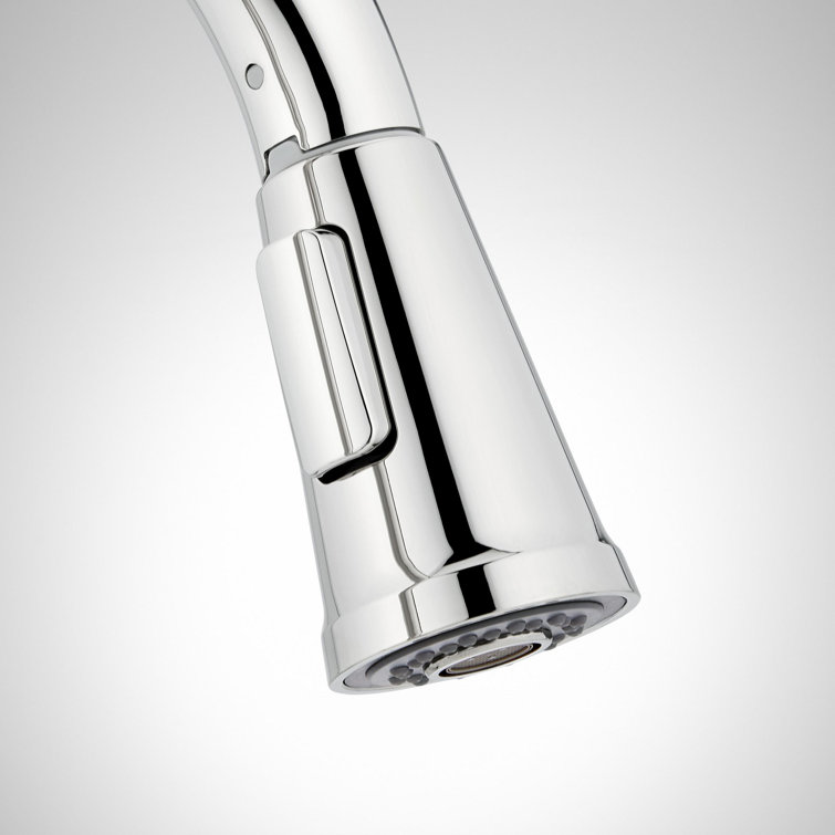 Chrome Single Hole Pull Down Bar Faucet with Spray