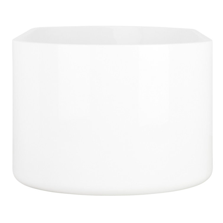 Conroy 67" Glossy White Acrylic Freestanding Soaking Bathtub