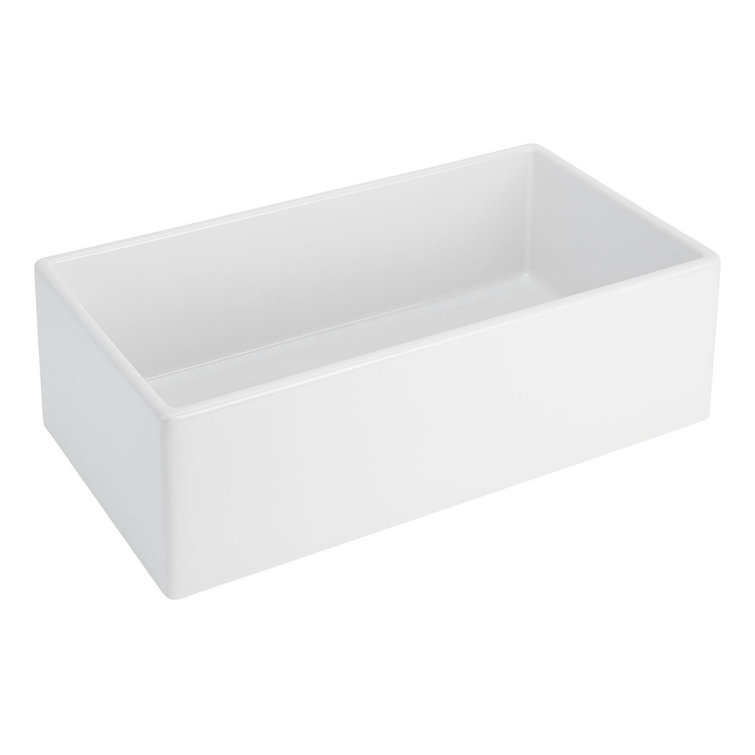 Rowena 33" White Fireclay Farmhouse Kitchen Sink