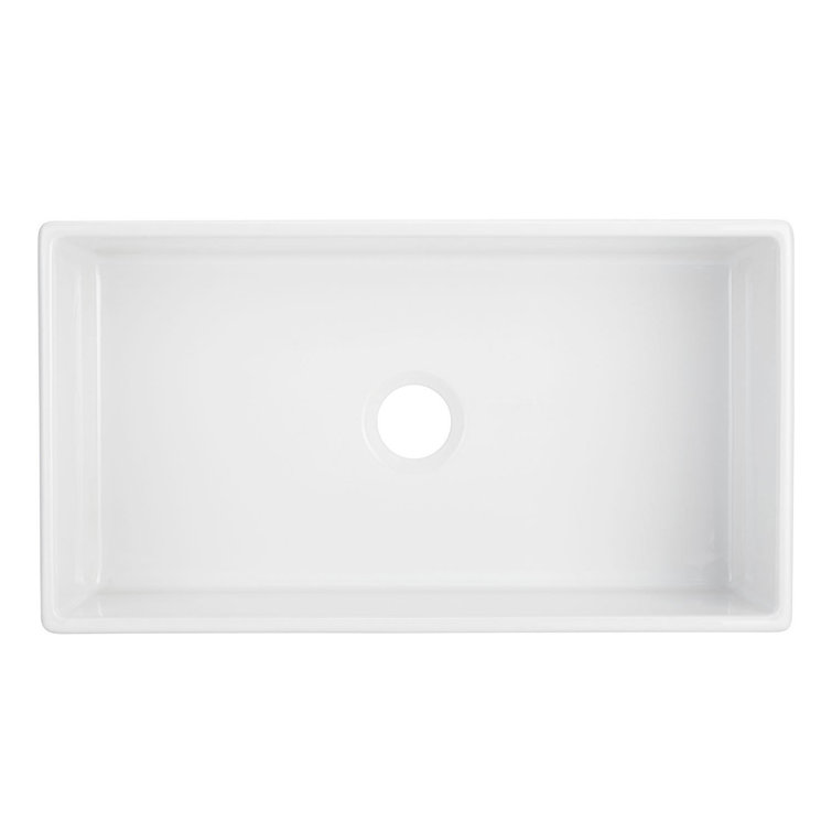 Rowena 33" White Fireclay Farmhouse Kitchen Sink