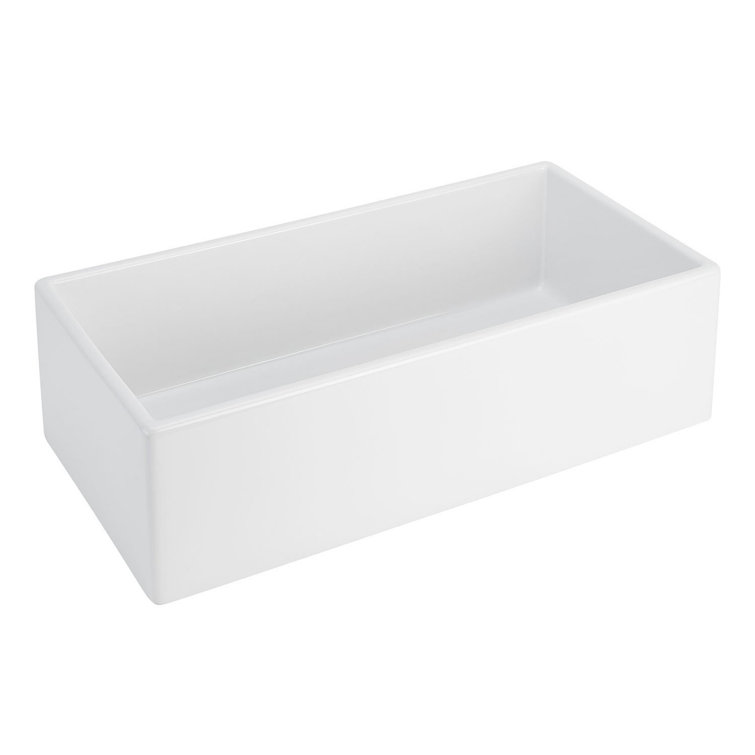Rowena 36" White Fireclay Farmhouse Kitchen Sink
