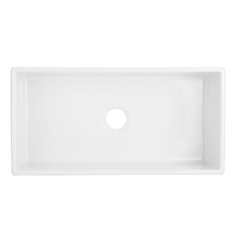 Rowena 36" White Fireclay Farmhouse Kitchen Sink