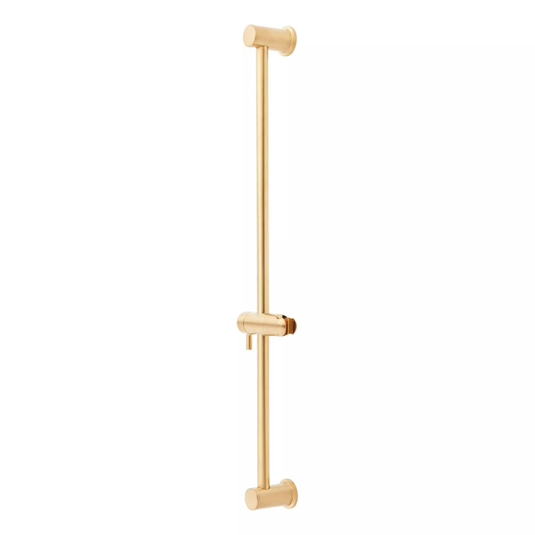 28" Brushed Gold Wall Mounted Slide Bar