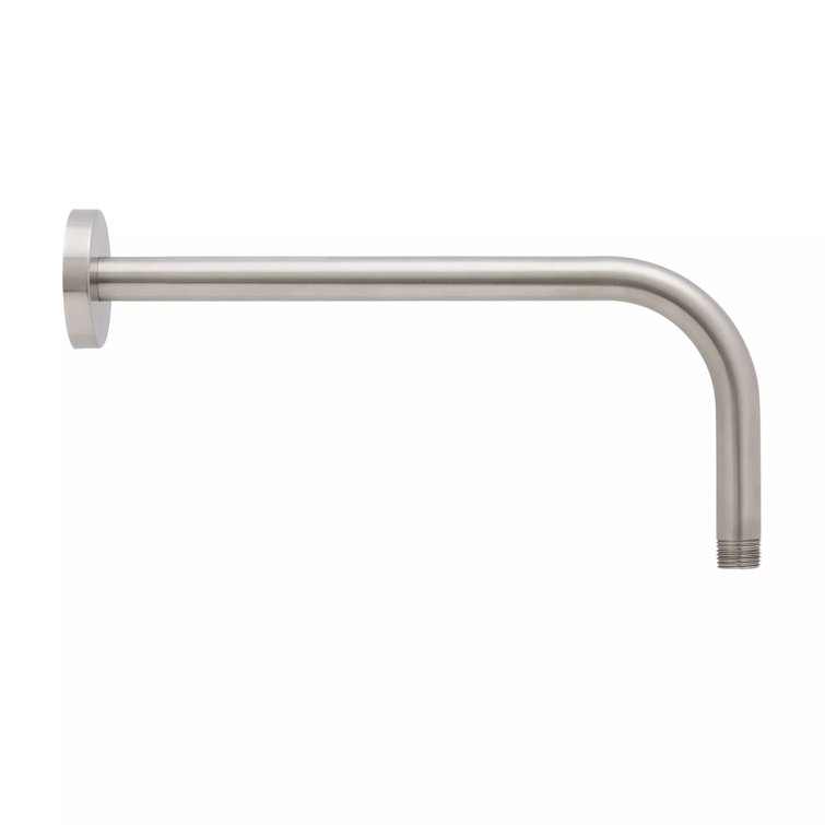 Brushed Nickel 12-3/8" Wall Mounted Shower Arm with Flange
