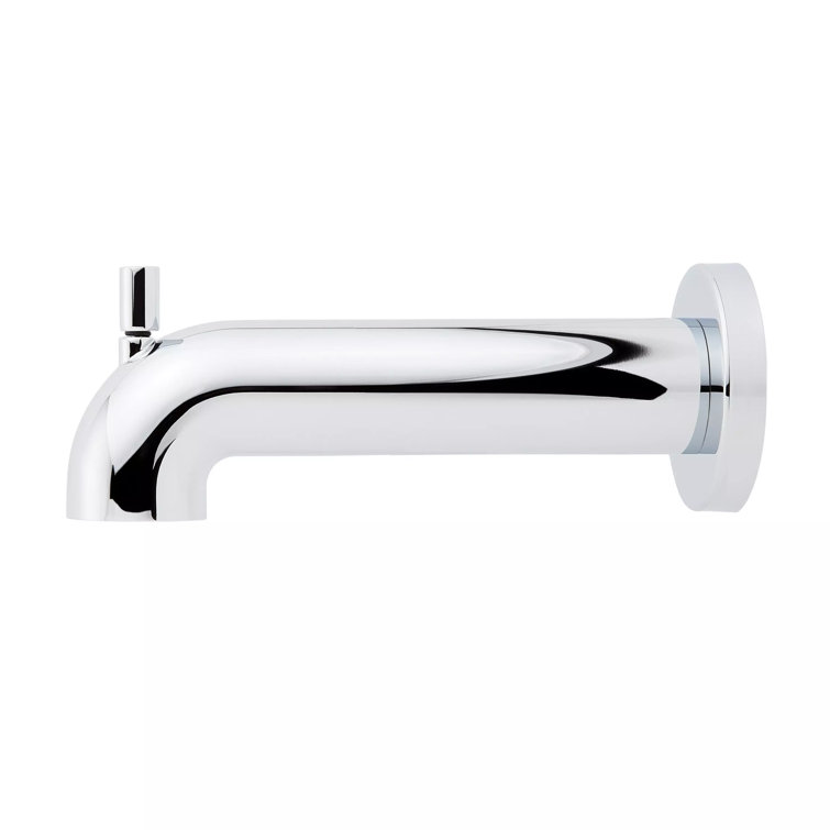 Lexia Chrome 6-7/8" Modern Integrated Diverter Tub Spout
