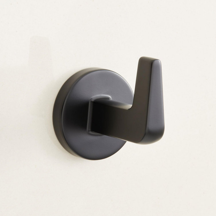 Matte Black Metal Wall Mounted Robe Hook