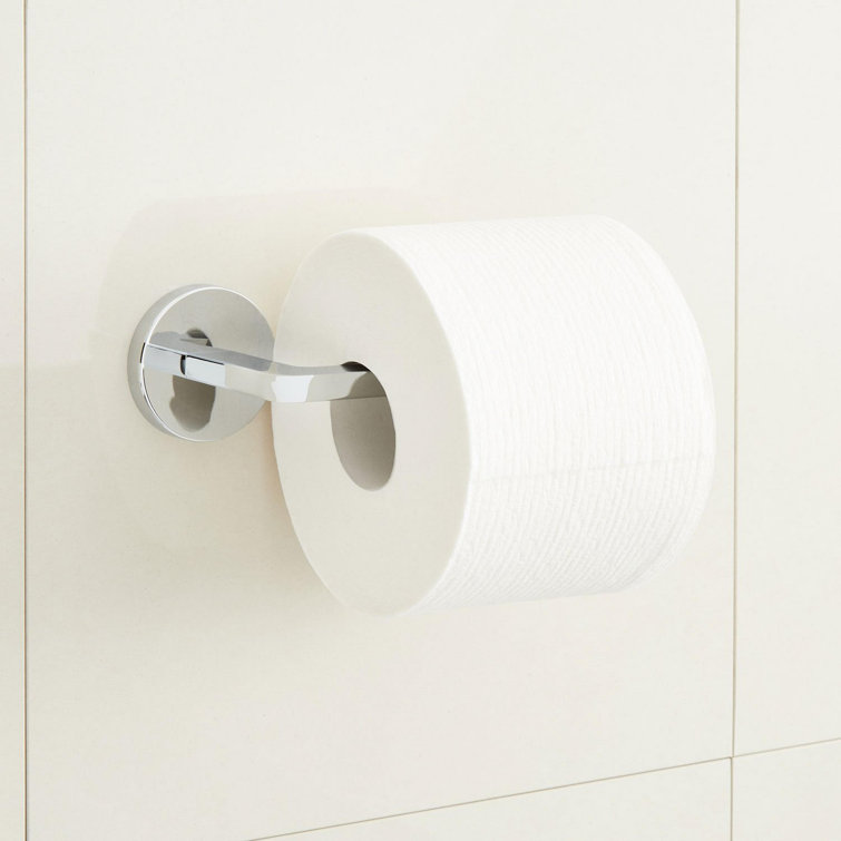 Drea Chrome Wall Mounted Metal Toilet Paper Holder