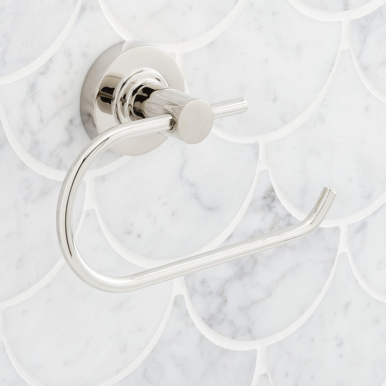 Polished Nickel Wall Mounted Euro Toilet Paper Holder
