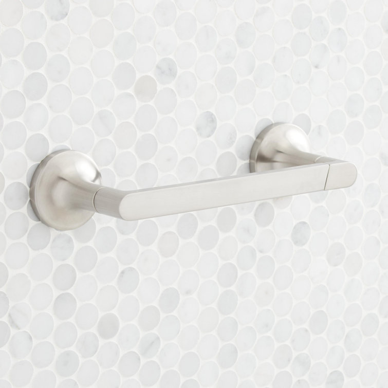 Brushed Nickel Wall Mounted Pivoting Toilet Paper Holder