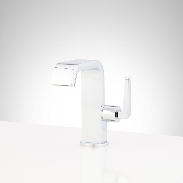 Chrome Single Hole Modern Bathroom Sink Faucet