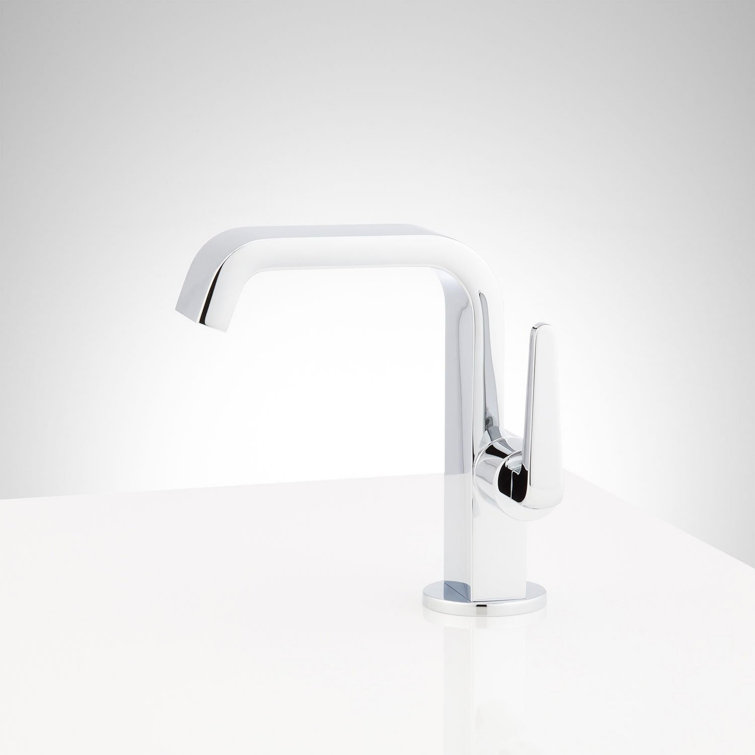 Chrome Single Hole Modern Bathroom Sink Faucet