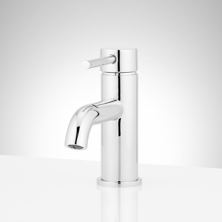 Lexia Chrome Single Hole Bathroom Faucet with Lever Handle