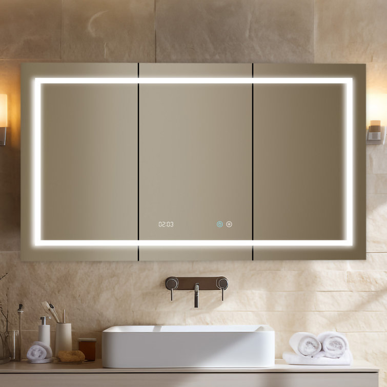 Signature Royale 36" x 60" Aluminum LED Medicine Cabinet with Defogger
