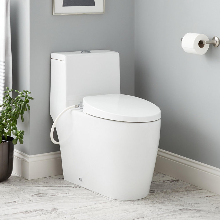 Sitka White Porcelain High Efficiency Elongated Toilet