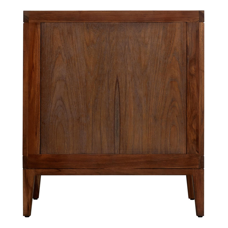 30" Java Teak Single Bathroom Vanity with Arctic White Quartz Top